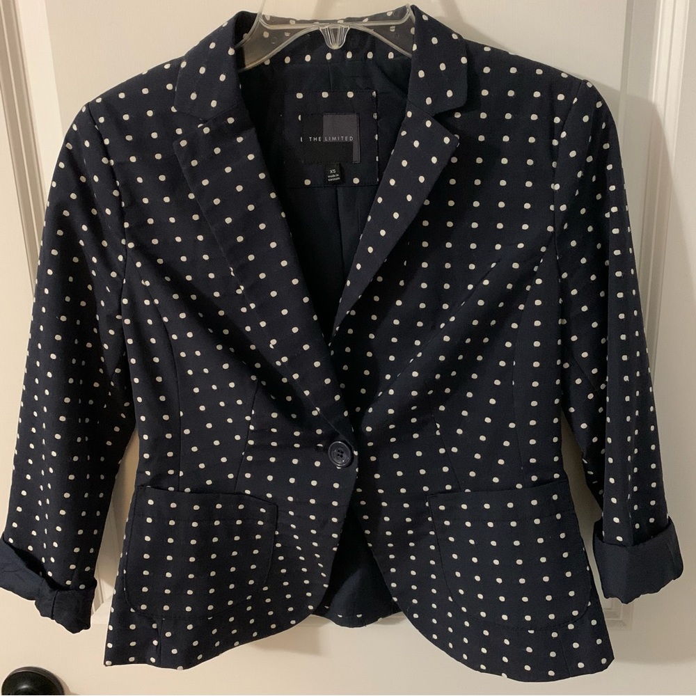 The Limited polka dot blazer jacket. Size XS.